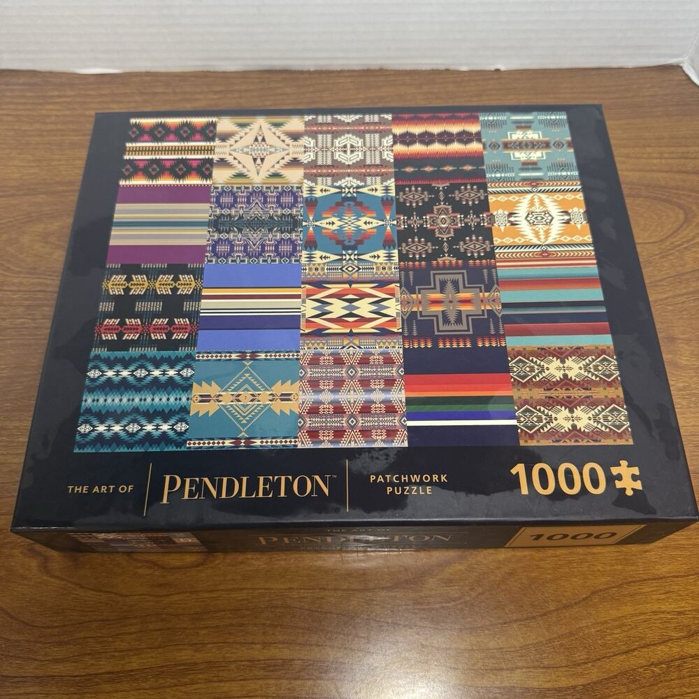 The Art of Pendleton Patchwork 1000-Piece Puzzle - Open Box